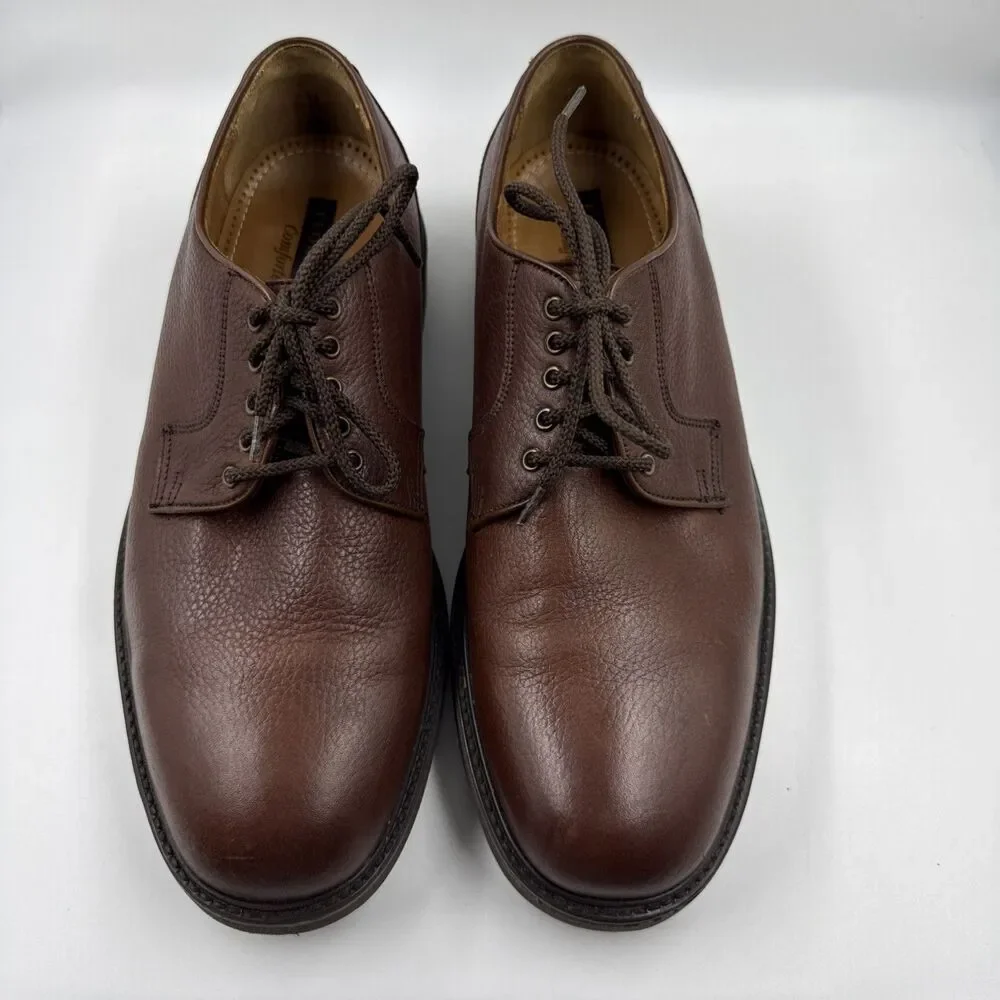 Florsheim Plain Toe Oxford Shoes Ortholite Comfortech Brown Leather Men's 11.5